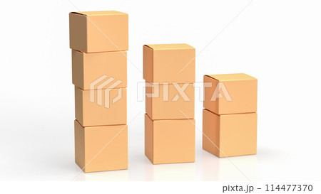 The cardboard box for shipping or cargo concept 3d rendering. The cardboard box for shipping or cargo concept 3d rendering. 114477370