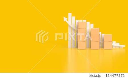 The cardboard box for shipping or cargo concept 3d rendering. The cardboard box for shipping or cargo concept 3d rendering. 114477371