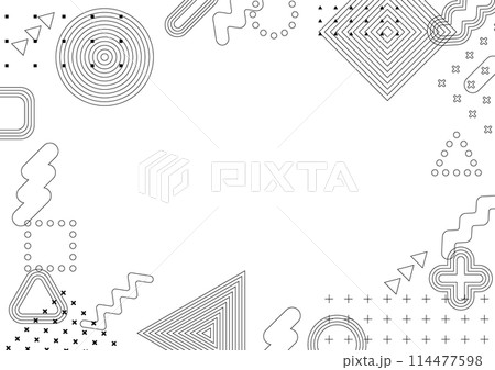 幾何学的な図形の背景 幾何学的な図形の背景 114477598