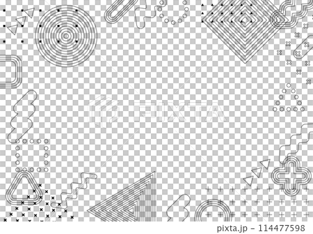 幾何学的な図形の背景 幾何学的な図形の背景 114477598