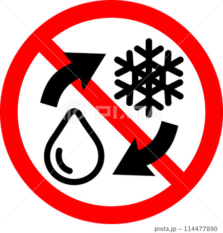 再冷凍禁止のマーク 114477890