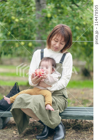 りんご狩り　ファミリー 114478505