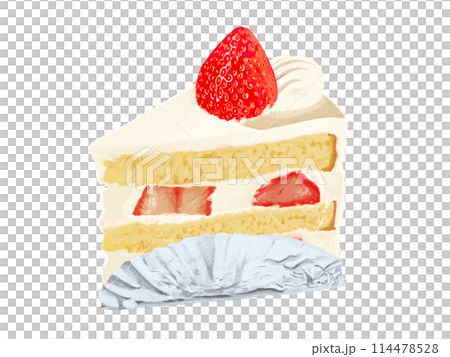 いちごのショートケーキ（銀紙付き） 114478528