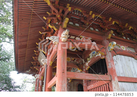 日本三景の京都天橋立の春風景 114478853