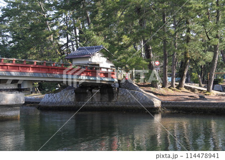 日本三景の京都天橋立の春風景 日本三景の京都天橋立の春風景 114478941