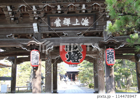 日本三景の京都天橋立の春風景 日本三景の京都天橋立の春風景 114478947