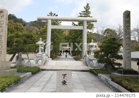 日本三景の京都天橋立の春風景 日本三景の京都天橋立の春風景 114479175