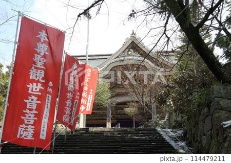 日本三景の京都天橋立の春風景 114479211