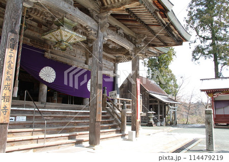 日本三景の京都天橋立の春風景 114479219