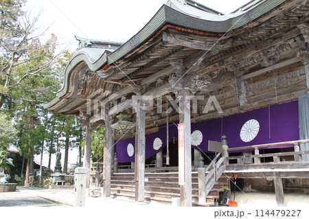 日本三景の京都天橋立の春風景 114479227