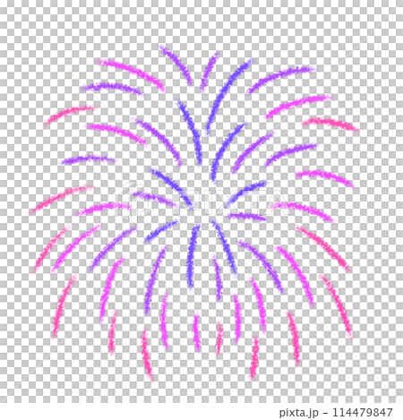 花火のクレヨンイラスト 114479847