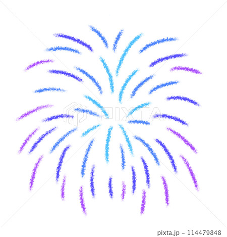 花火のクレヨンイラスト 114479848