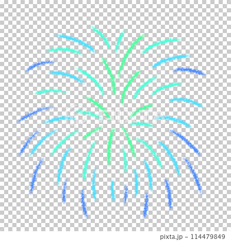 花火のクレヨンイラスト 114479849