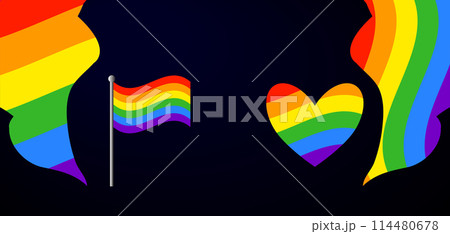 Honoring Celebrate Pride Month LGBTQ Creative Illustration Beautiful And Stunning Design 114480678