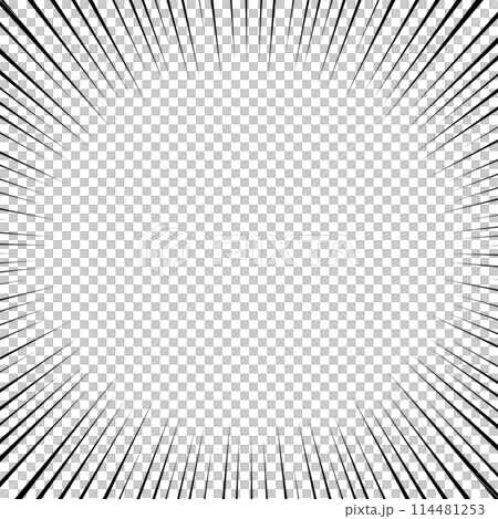 集中線,漫画,効果線の背景素材 114481253