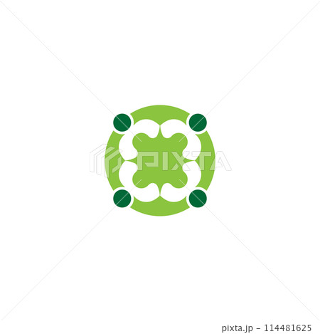 Business success people community logo template, meeting logo concept for healthcare logo design 114481625