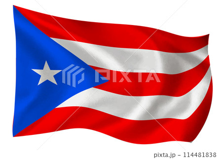 プエルトリコ　国　旗　世界　アイコン	 114481838