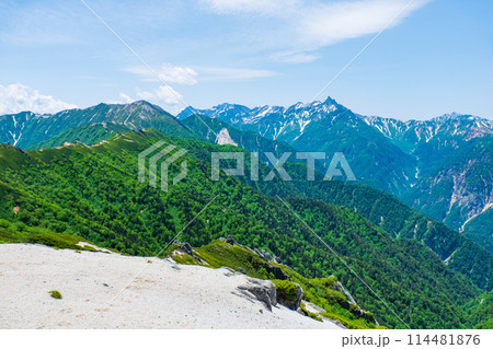 夏の燕岳登山(燕岳~北燕岳:大天井岳・穂高連峰・槍ヶ岳・笠ヶ岳を望む) 夏の燕岳登山(燕岳~北燕岳:大天井岳・穂高連峰・槍ヶ岳・笠ヶ岳を望む) 114481876