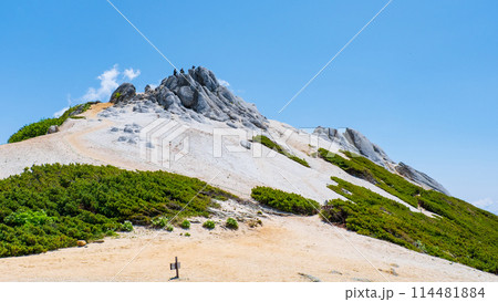 夏の燕岳登山（燕岳山頂部） 114481884