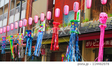 浅草かっぱ橋本通り・下町七夕まつりの風景 114482078