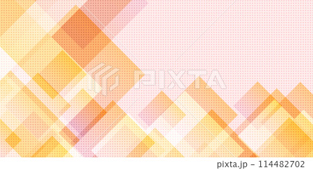 オレンジ　テクノロジー　ビジネス　模様　背景 114482702