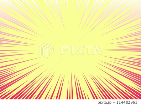 眩しいほどの集中線 114482963