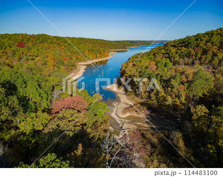 Aerial view of the Hobbs State Park-Conservation Area landscape Aerial view of the Hobbs State Park-Conservation Area landscape 114483100