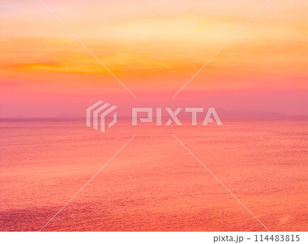 sunset on the beach 114483815