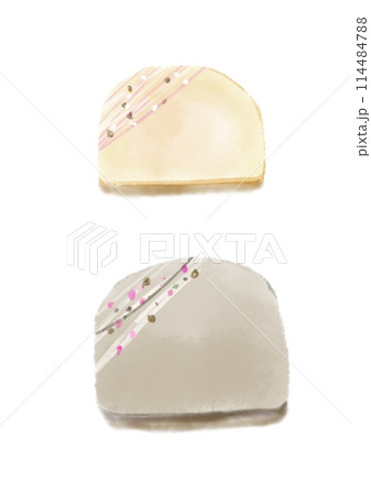 焼き菓子のカットイラスト 焼き菓子のカットイラスト 114484788