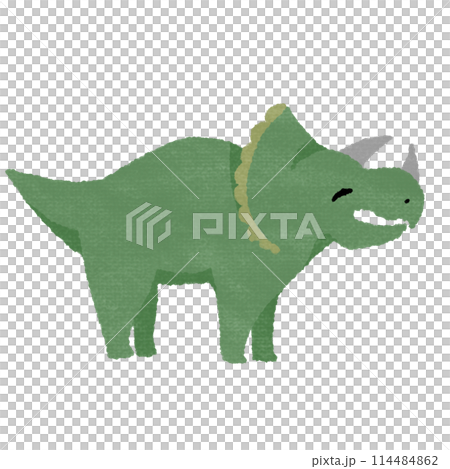 微笑的三角龍（有紋理） 114484862