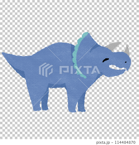 微笑的三角龍（有紋理） 114484870