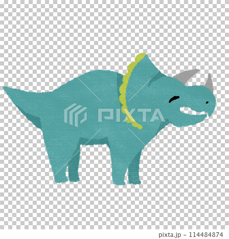 微笑的三角龍（有紋理） 114484874