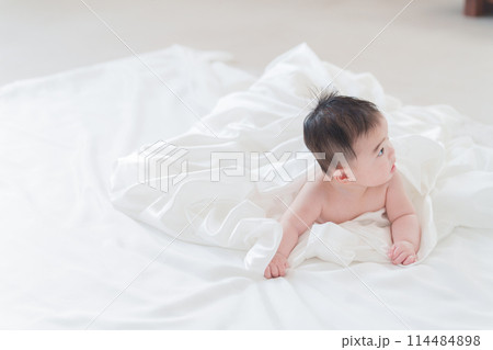 裸の赤ちゃん・0歳 114484898