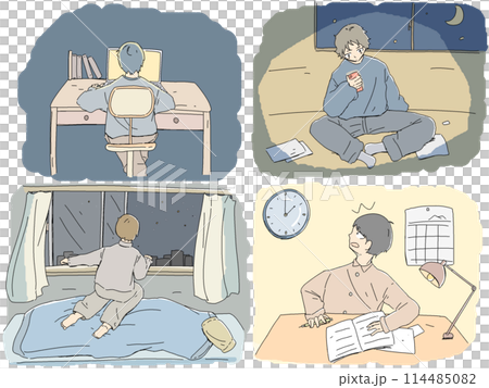 高中男生熬夜 高中男生熬夜 114485082