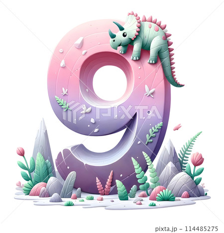 3D number nine 114485275