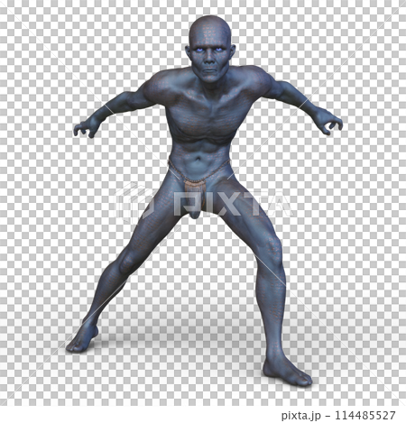 Male primitive man Male primitive man 114485527