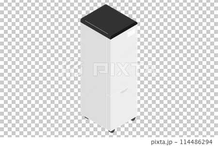 白色家電：冰箱，等軸圖 114486294