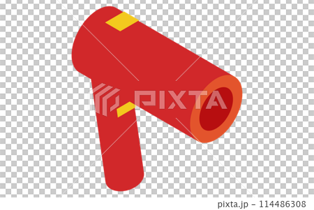 白物家電：ドライヤー、アイソメトリックイラスト 114486308