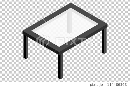 內部:矮桌,等距插圖 內部:矮桌,等距插圖 114486368