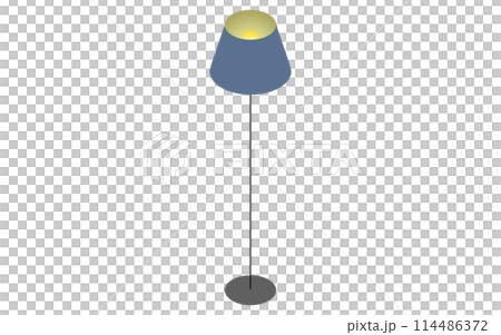 Interior: floor lamp, isometric illustration Interior: floor lamp, isometric illustration 114486372