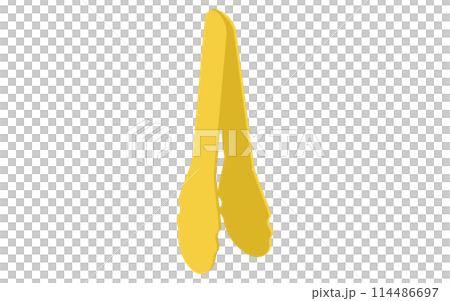 調理器具:トング、アイソメトリックイラスト 調理器具:トング、アイソメトリックイラスト 114486697