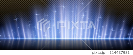 Blue light background with speed flare line effect 114487981