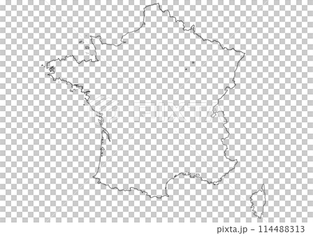 空白地圖法國 114488313