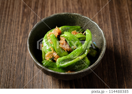 ししとうのおかか味噌炒め ししとうのおかか味噌炒め 114488385
