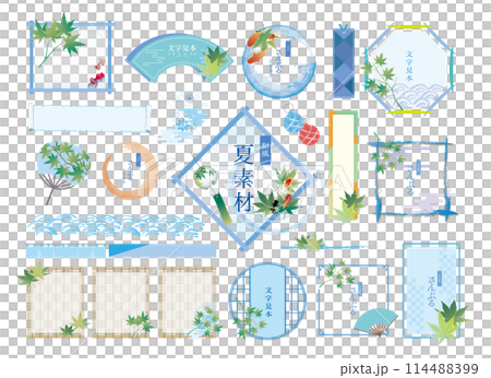 夏日清涼日係材質 夏日清涼日係材質 114488399