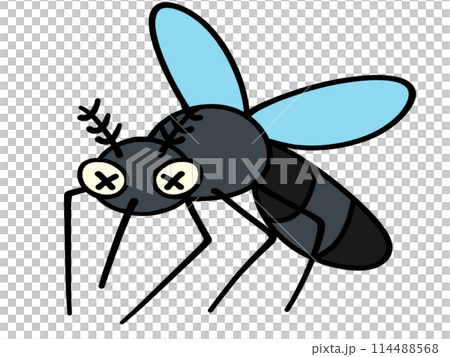 かわいい蚊のイラスト素材 114488568