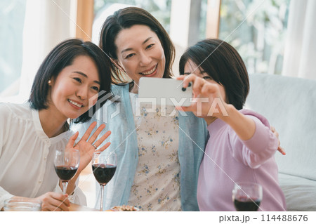 a forty-something woman a forty-something woman 114488676