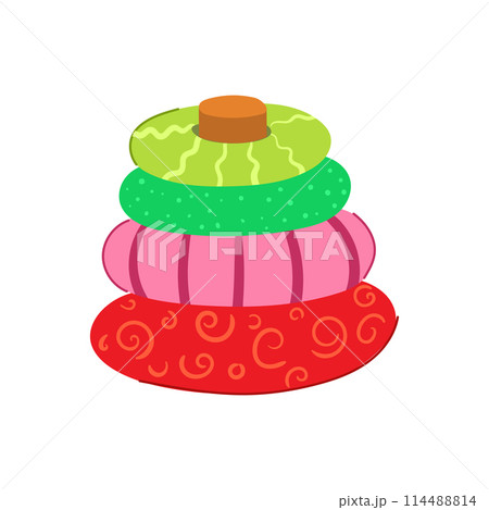 baby pyramid toy cartoon vector illustration baby pyramid toy cartoon vector illustration 114488814