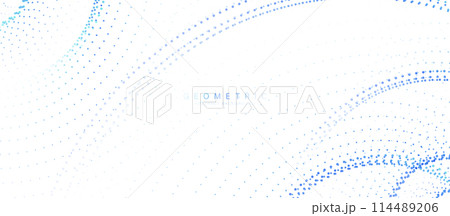 Abstract background with white, and blue geometric circles and particle lines. Modern minimal trendy lines pattern horizontal. Vector illustration Abstract background with white, and blue geometric circles and particle lines. Modern minimal trendy lines pattern horizontal. Vector illustration 114489206