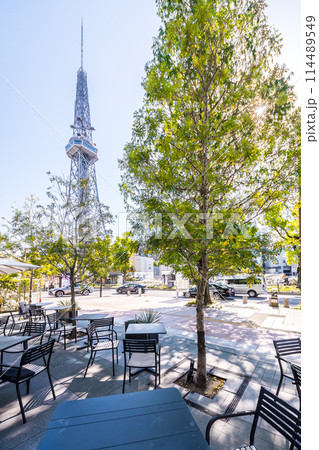 中部電力ミライタワーを見る風景 中部電力ミライタワーを見る風景 114489549